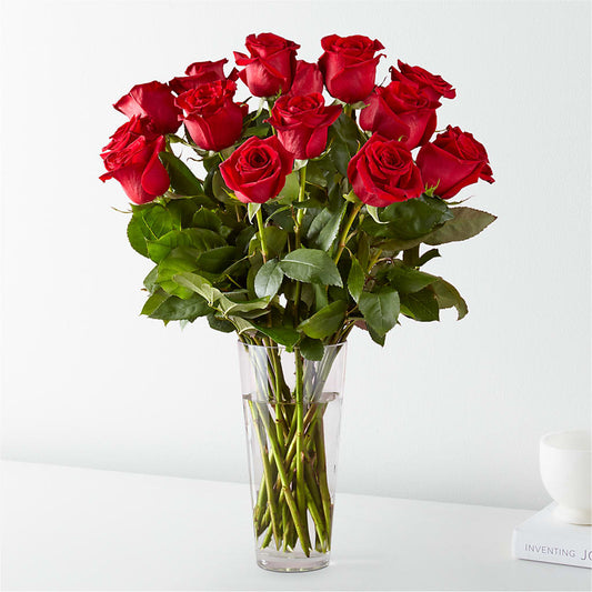 Long Stem Red Rose Bouquet – What A Flowers, Lawrenceville GA