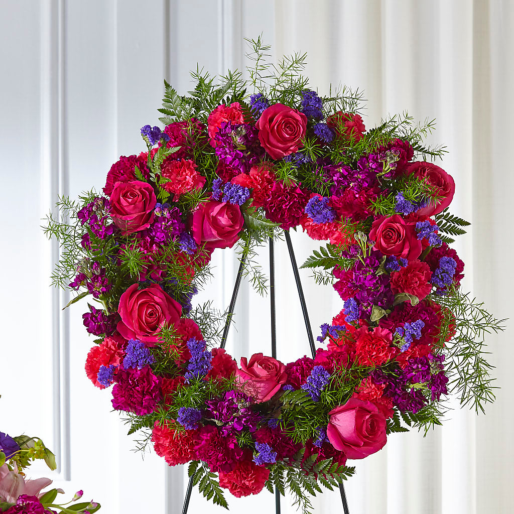 Calming Colors Wreath – What A Flowers, Lawrenceville GA