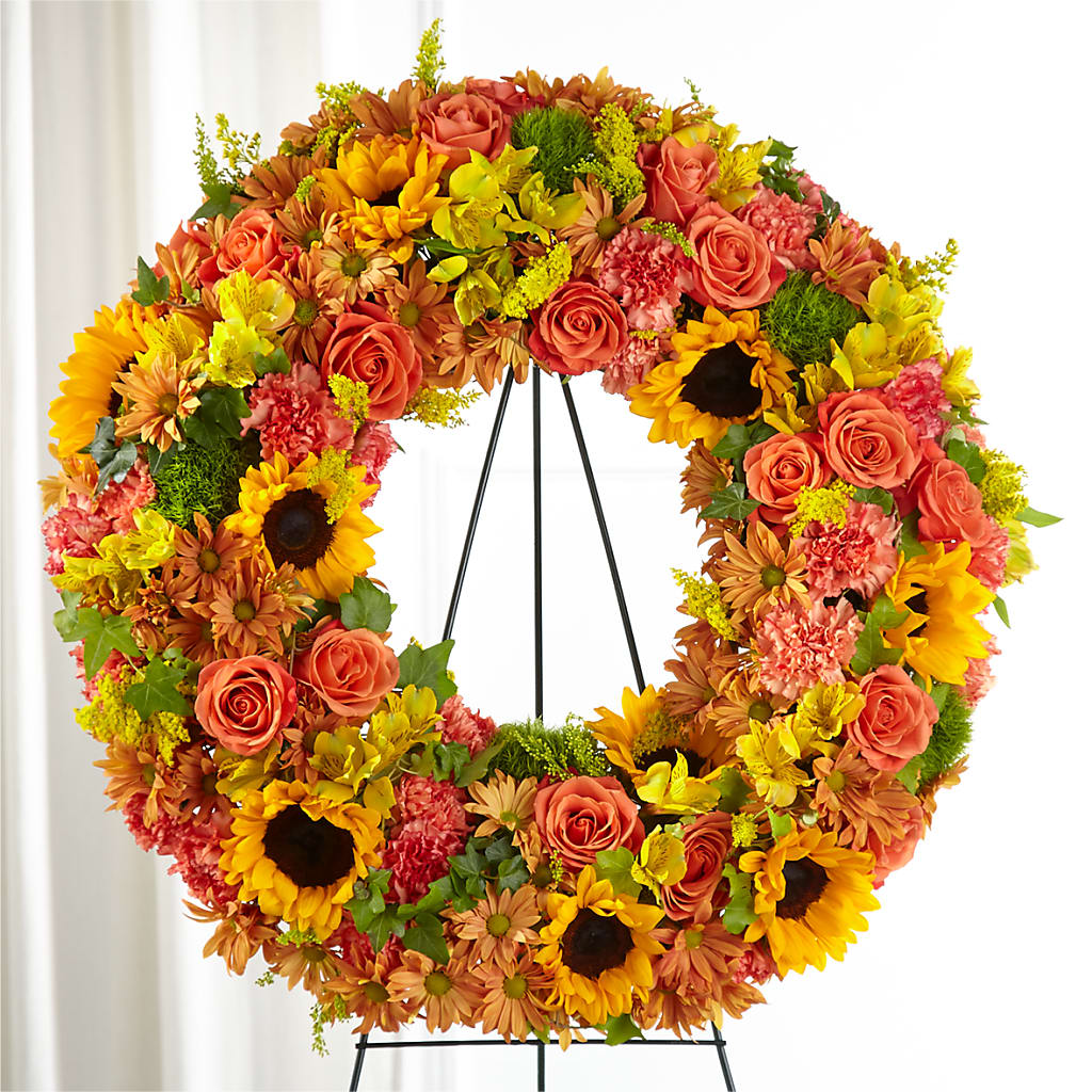 Autumnal Memories Wreath (Standard) – What A Flowers, Lawrenceville GA