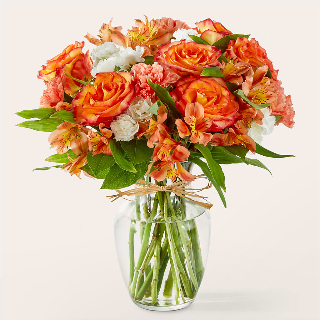 Apricot Glow Bouquet – What A Flowers, Lawrenceville GA