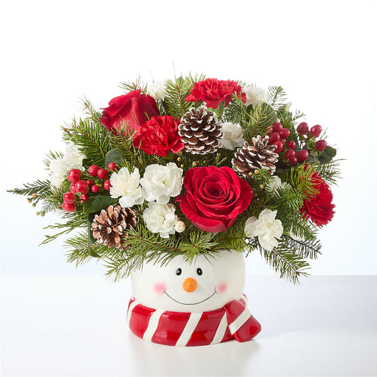 Jolly Snowman Bouquet –  What A Flowers, Lawrenceville GA