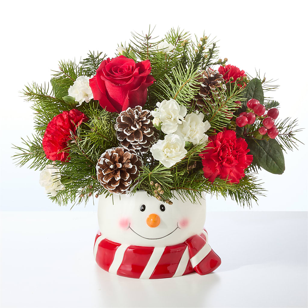 Jolly Snowman Bouquet –  What A Flowers, Lawrenceville GA