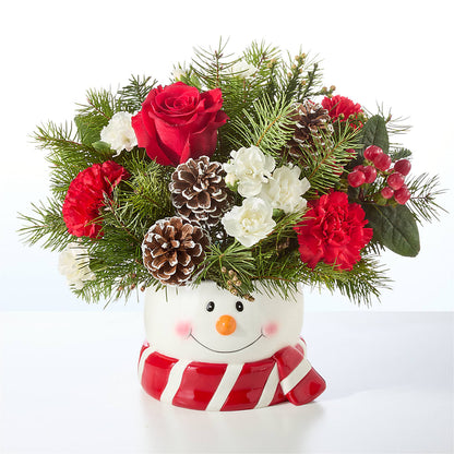 Jolly Snowman Bouquet –  What A Flowers, Lawrenceville GA