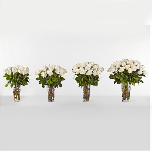 Long Stem White Rose Bouquet –  What A Flowers, Lawrenceville GA