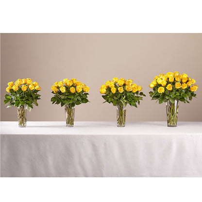 Long Stem Yellow Rose Bouquet –  What A Flowers, Lawrenceville GA
