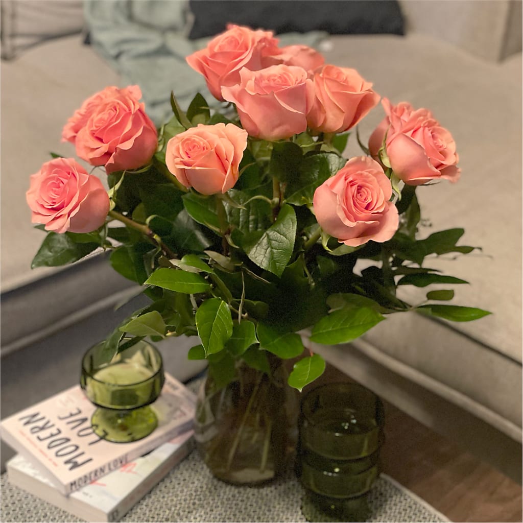 Long Stem Pink Rose Bouquet –  What A Flowers, Lawrenceville GA