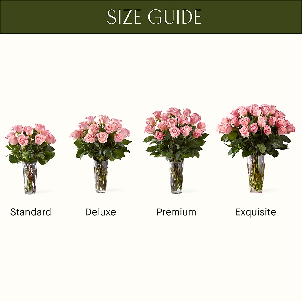 Long Stem Pink Rose Bouquet –  What A Flowers, Lawrenceville GA