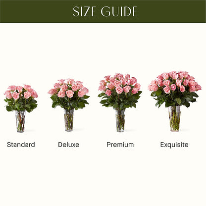 Long Stem Pink Rose Bouquet –  What A Flowers, Lawrenceville GA