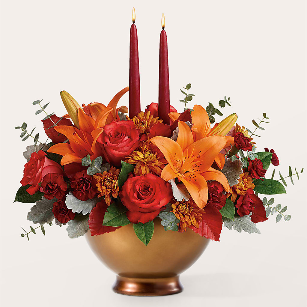 Fruits of Fall Centerpiece –  What A Flowers, Lawrenceville GA