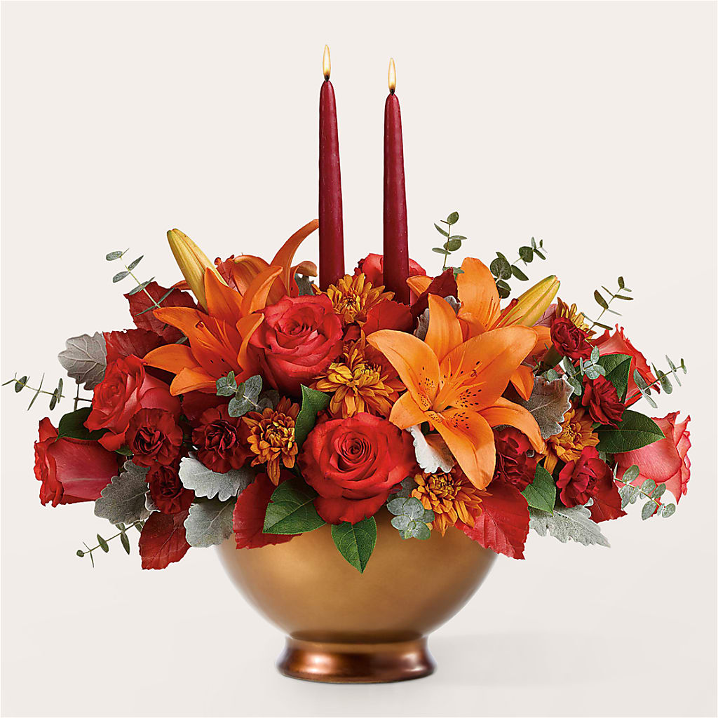 Fruits of Fall Centerpiece –  What A Flowers, Lawrenceville GA