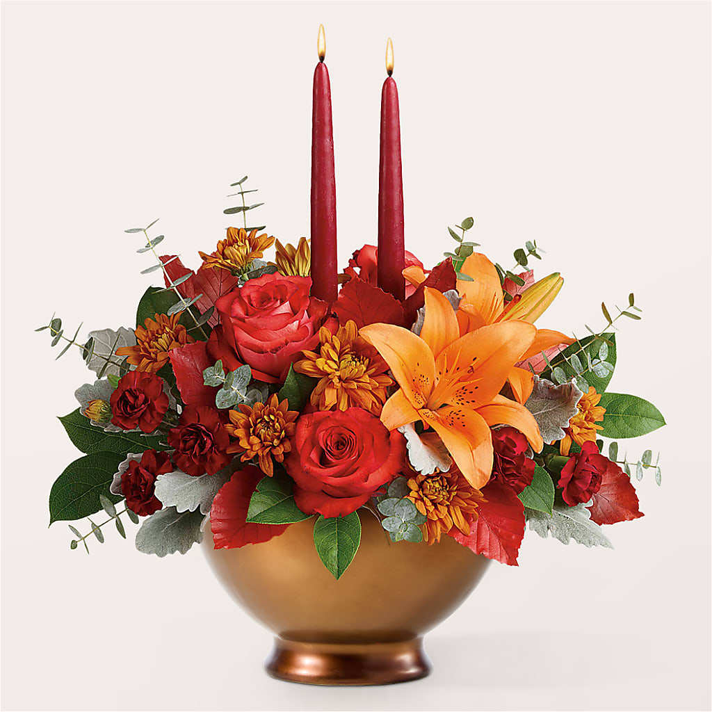 Fruits of Fall Centerpiece –  What A Flowers, Lawrenceville GA