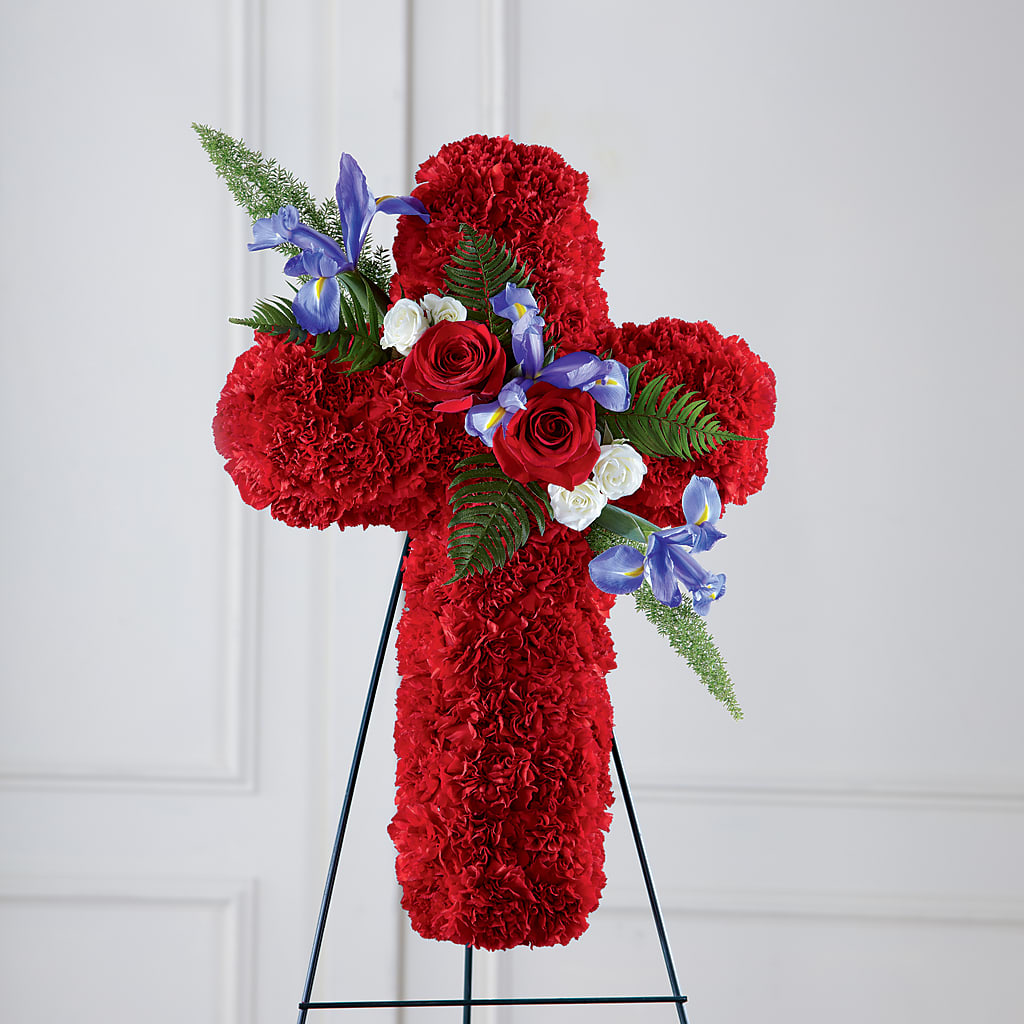 Faithful Hero Floral Cross –  What A Flowers, Lawrenceville GA