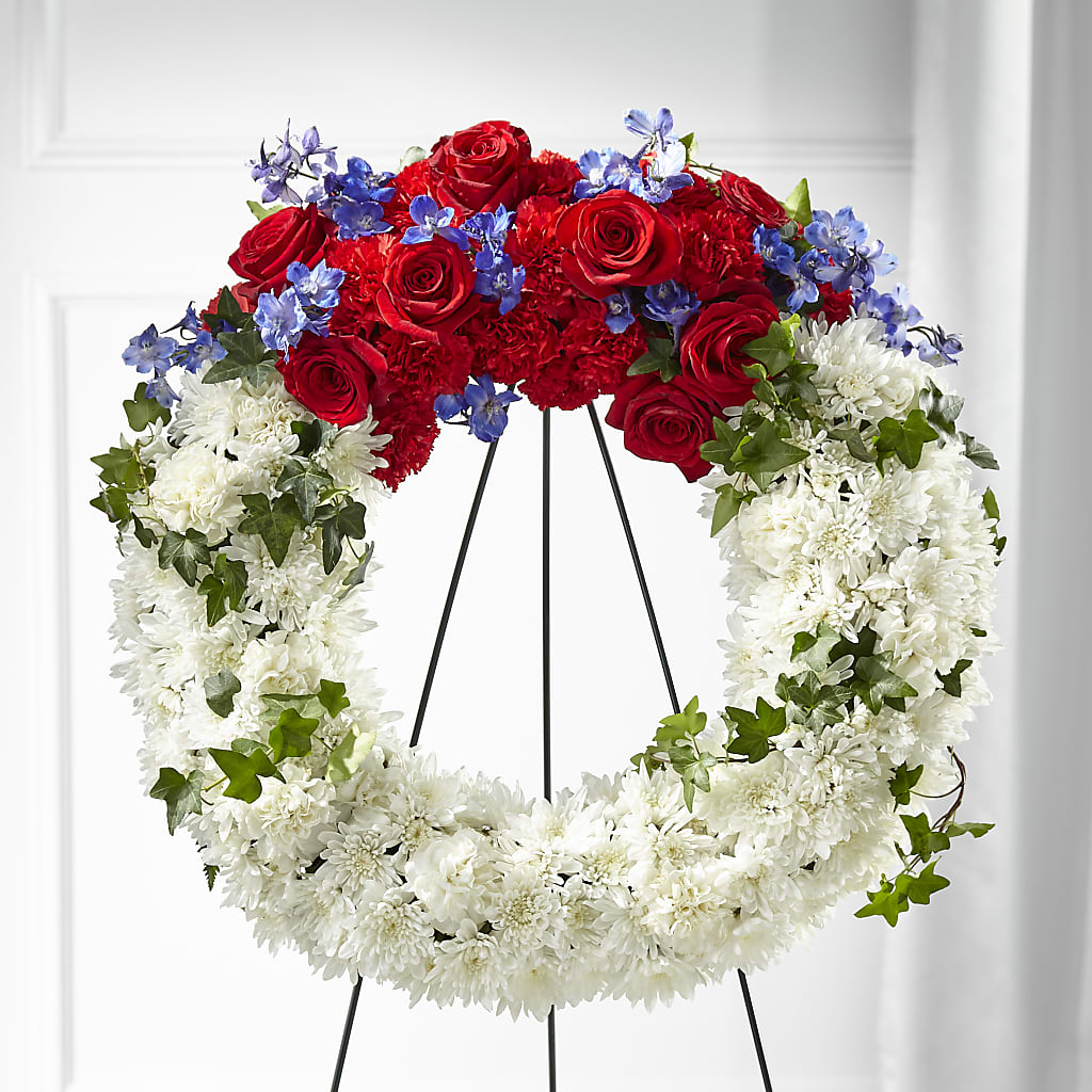 Patriotic Passion Wreath –  What A Flowers, Lawrenceville GA