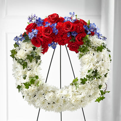 Patriotic Passion Wreath –  What A Flowers, Lawrenceville GA