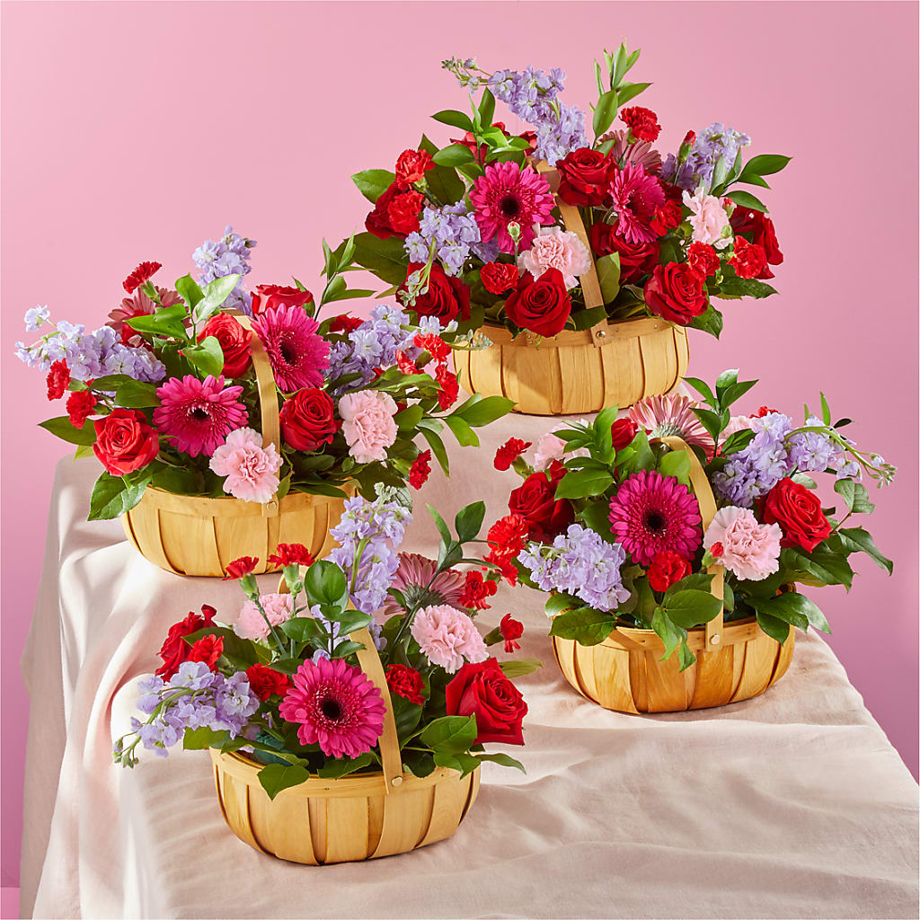 Pink Picnic Basket –  What A Flowers, Lawrenceville GA