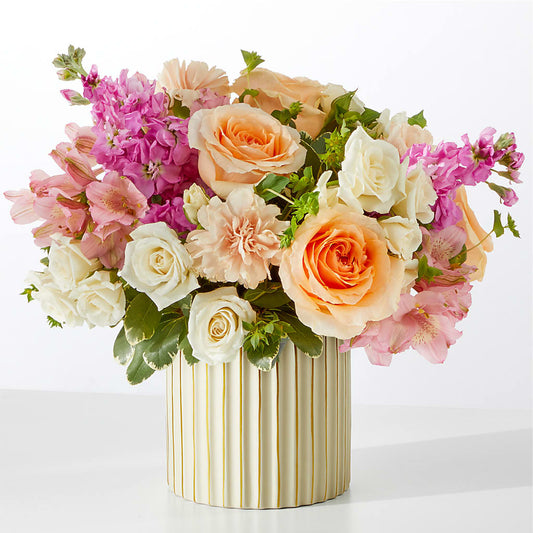 Paradise Bouquet with Ivory Vase –  What A Flowers, Lawrenceville GA