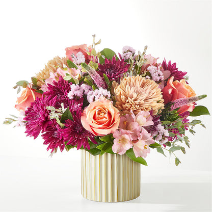 Berry Cobbler Bouquet with Ivory Vase –  What A Flowers, Lawrenceville GA