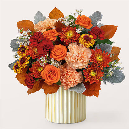 Merlot Bouquet with Ivory Vase –  What A Flowers, Lawrenceville GA