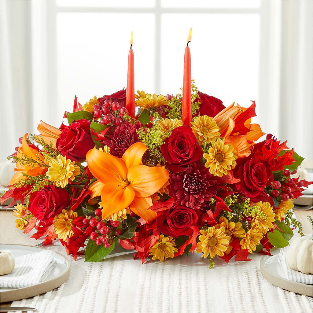 Autumn's Embrace Centerpiece –  What A Flowers, Lawrenceville GA